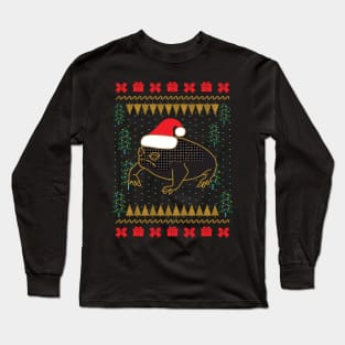 Black Desert Rain Frog Ugly Christmas Sweater Long Sleeve T-Shirt